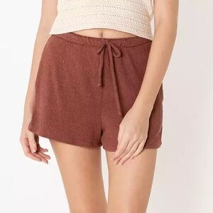Zara Knit Mid Rise Shorts